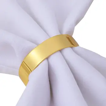 Уникален дизайн на пръстени за салфетки, метални пръстени за салфетки, Елегантна украса на масата на Коледа, Деня на Благодарността, маса за Хранене, комплект от 12 елегантен