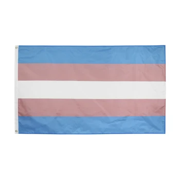Флаг на гордостта на ЛГБТ-трансджендър размер 90x150 виж