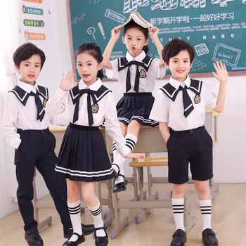 Форма за детска градина, униформи на детския хор, снимка от бала, комплект за училищни униформи, литература хор начално училище в Корея