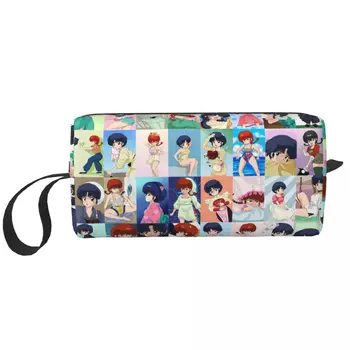 Чанта за грим Ranma 1/2 в клетката, Японската аниме-манга, тоалетна косметичка, тенденция пътна чанта за съхранение в чантата си