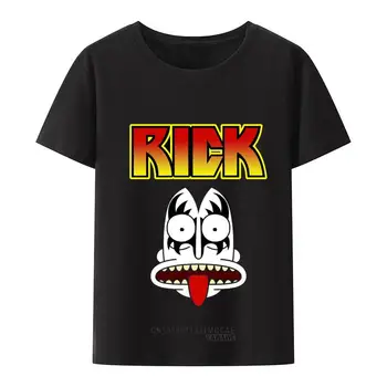 Черни Потници за мъже, Тениска KISS Rock & Roll, Търговска тениска Хеви-Метъл Група, Мъжки/Женски Пънк-Готически върховете
